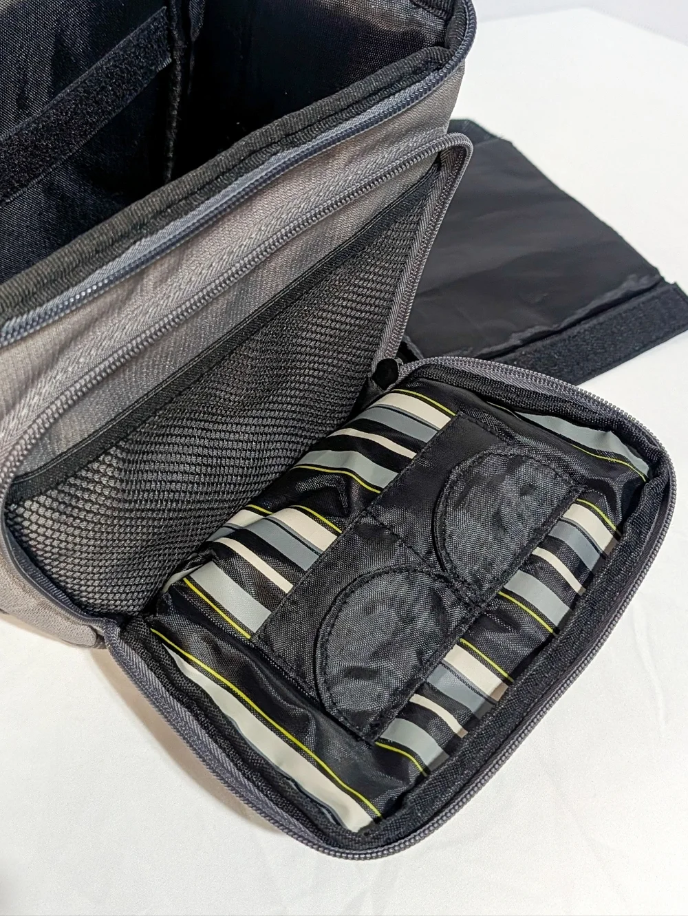 Eddie Bauer Grey Padded Camera Bag Crossbody